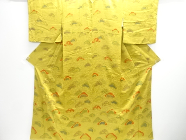 JAPANESE KIMONO / TSUKESAGE KOMON / EMBROIDERY / PINE